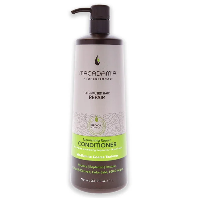 leave-in treatment for healthy hair growth-Macadamia Oil Nourishing Repair Conditioner by Macadamia Oil for Unisex - 33.8 oz Conditioner