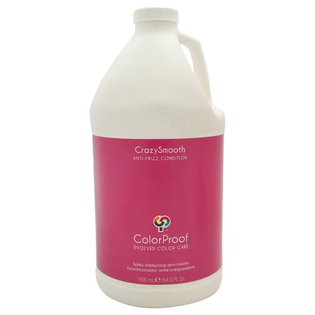 hydrating hair mask for dry ends-ColorProof CrazySmooth Anti-Frizz Conditioner by ColorProof for Unisex - 64 oz Conditioner