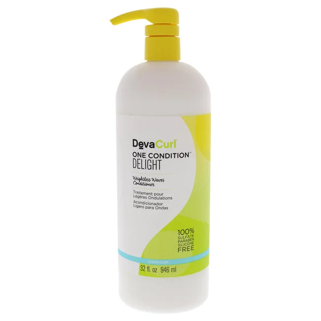 moisturizing hair care for bleached hair-DevaCurl One Condition Delight by DevaCurl for Unisex - 32 oz Conditioner