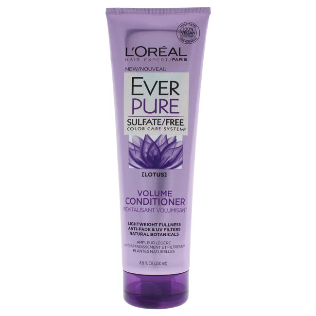 best treatment for thinning edges-LOreal Paris EverPure Lotus Volume Conditioner by LOreal Paris for Unisex - 8.5 oz Conditioner