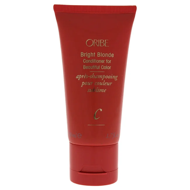 hydrating leave-in conditioner for curly hair-Oribe Bright Blonde Conditioner for Beautiful Color by Oribe for Unisex - 1.7 oz Conditioner