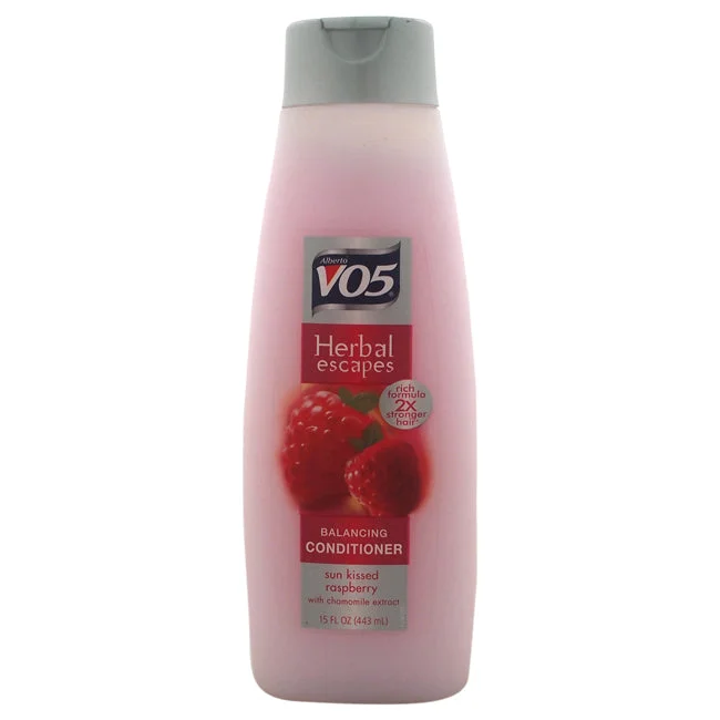 hair care for thick hair and scalp health-Alberto VO5 Herbal Escapes Sun Kissed Raspberry Balancing Conditioner by Alberto VO5 for Unisex - 15 oz Conditioner