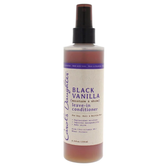 anti-frizz treatment for curly hair-Carols Daughter Black Vanilla Moisturizing Leave-In Conditioner by Carols Daughter for Unisex - 8 oz Conditioner