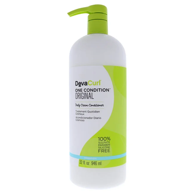 hydrating shampoo for dry curly hair-DevaCurl One Condition Daily Cream Conditioner by DevaCurl for Unisex - 32 oz Conditioner