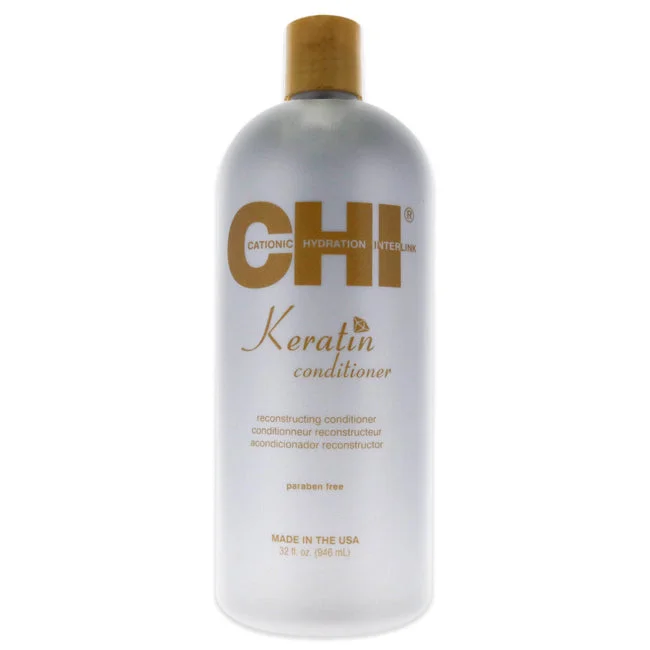 deep repair shampoo for dry hair-CHI Keratin Reconstructing Conditioner by CHI for Unisex - 32 oz Conditioner