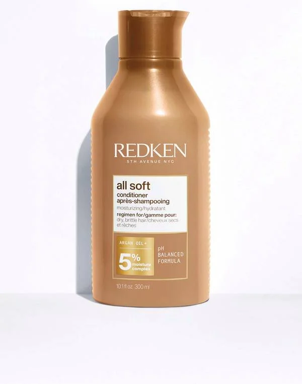 sulfate-free conditioner for curly hair-Redken ALL SOFT ARGAN OIL CONDITIONER 300ML