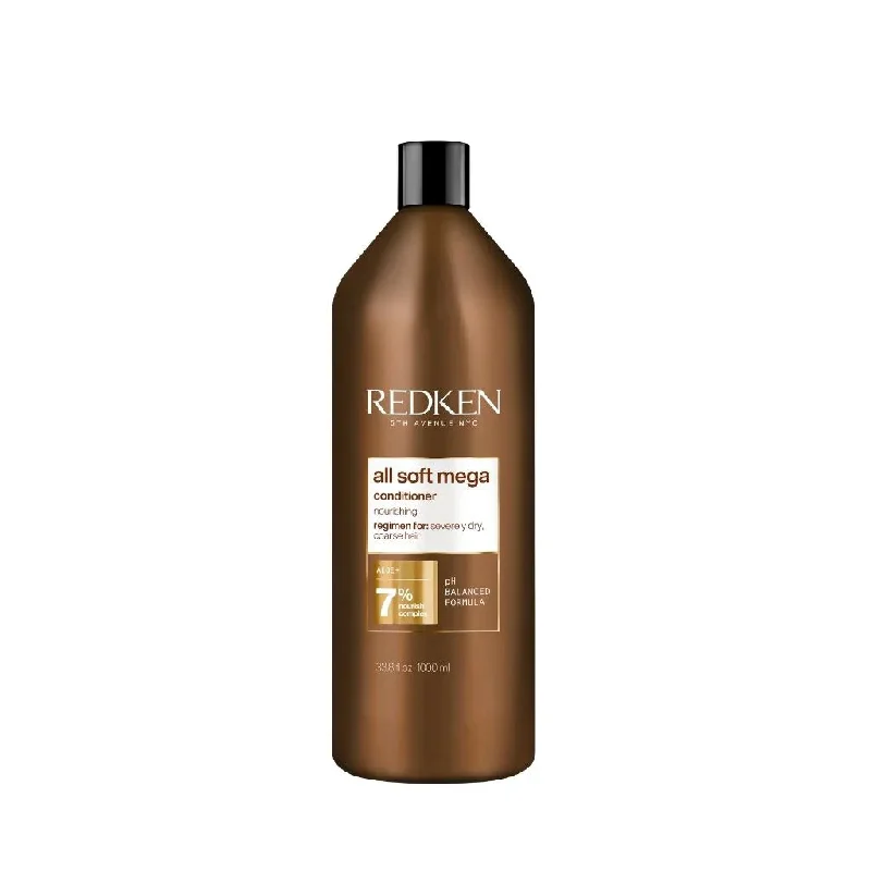 hair growth supplements for healthy hair-Redken All Soft Mega Curls Conditioner 1000ml