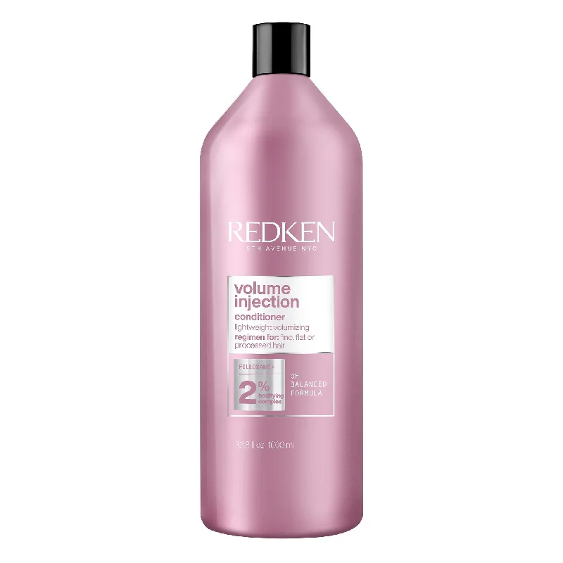 best anti-frizz hair spray for straight hair-Redken VOLUME INJECTION CONDITIONER FOR FINE HAIR 1000ML