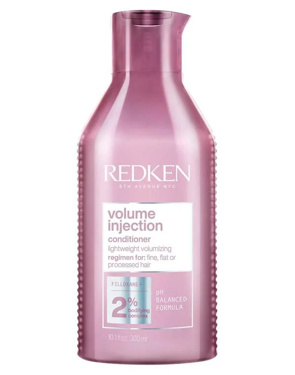 anti-frizz mousse for thick hair-Redken VOLUME INJECTION CONDITIONER FOR FINE HAIR 300ML