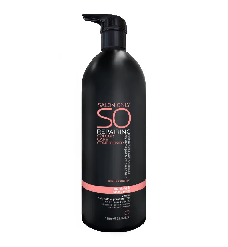 natural hair care for sensitive scalp-Salon Only SO Repairing Conditioner 1 Litre