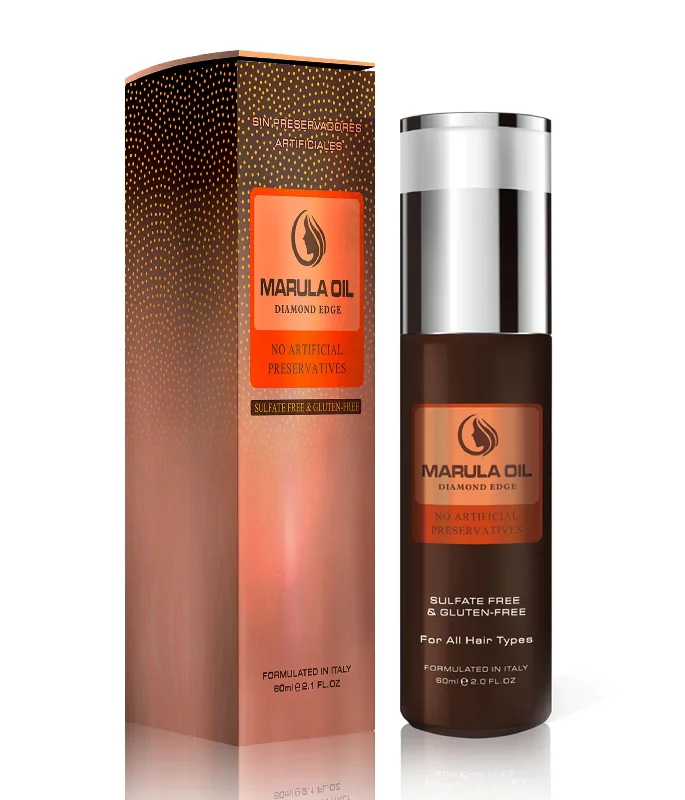 MARULA OIL Diamond  edge no artificial preservatives.sulfate free &Gluten FREE 60 ML