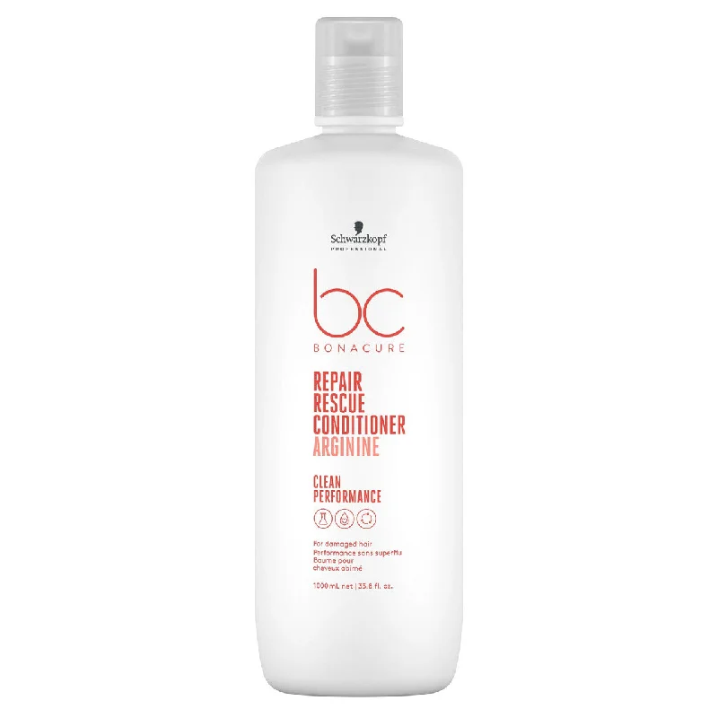 nourishing oils for healthy scalp-Schwarzkopf BC Repair Rescue Conditioner ARGININE 1000mL