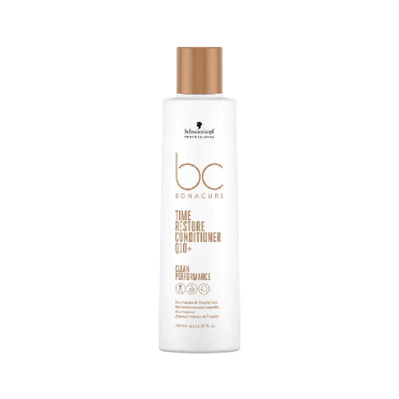 soothing scalp treatment for dryness-SCHWARZKOPF BONACURE CLEAN PERFORMANCE TIME RESTORE CONDITIONER  200ML