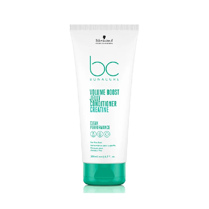 nourishing oils for healthy scalp-SCHWARZKOPF BONACURE CLEAN PERFORMANCE VOLUME BOOST JELLY CONDITIONER  200ML