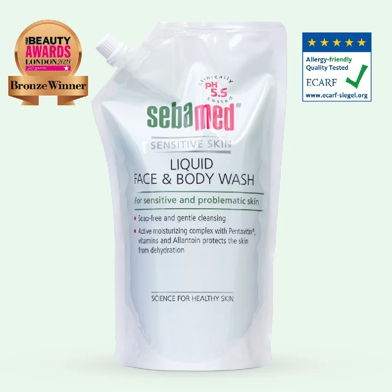 Sebamed Liquid Face & Body Wash 1L Refill