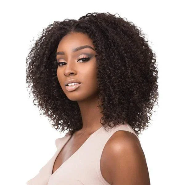 wigs for women with large heads and comfort -Sensationnel 100% Brazilian Virgin Remi Bare & Natural 4x4 Swiss Lace Wig - BOHEMIAN