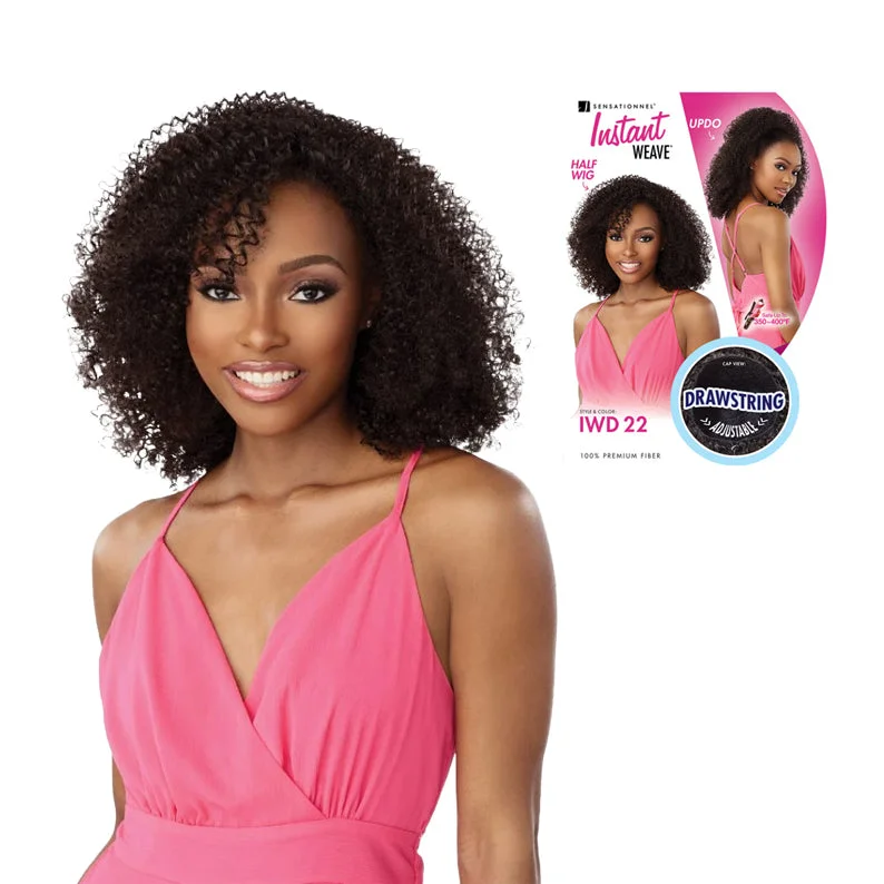 natural style wigs for everyday comfort -SENSATIONNEL Instant Weave Half Wig Drawstring Cap - IWD 22