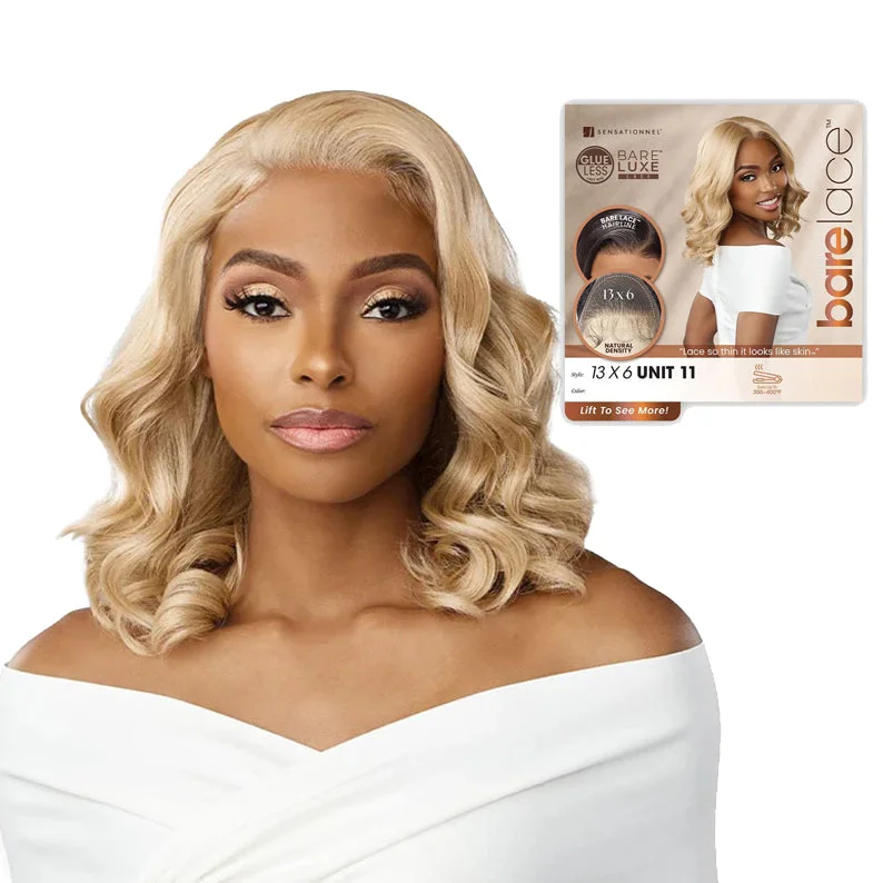 sleek wigs for polished and refined looks -SENSATIONNELBare Lace Glueless 13x6 Lace Front Wig - 13x6 UNIT 11