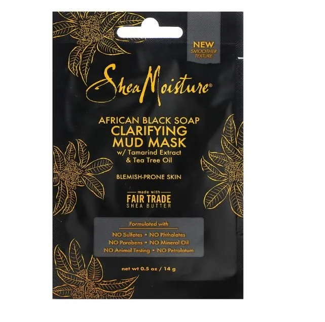 Shea Moisture Abs Clarifying Mud Mask 24 Piece .5 Oz.