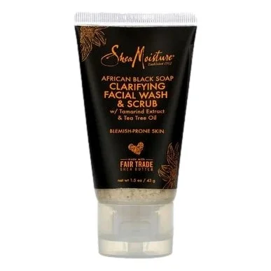 Shea Moisture Abs Face Wash/Scrub Clarifying 24 Piece 1.5 Oz.