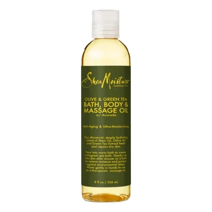 Shea Moisture Olive Green Tea Bath Body Massage Oil 24 Pc 8 Oz