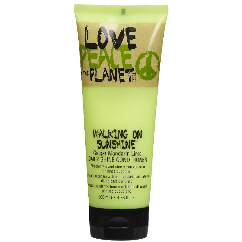 nourishing conditioner for soft hair-Tigi Love Peace & The Planet Walking On Sunshine Daily Shine Conditioner 6.76 oz