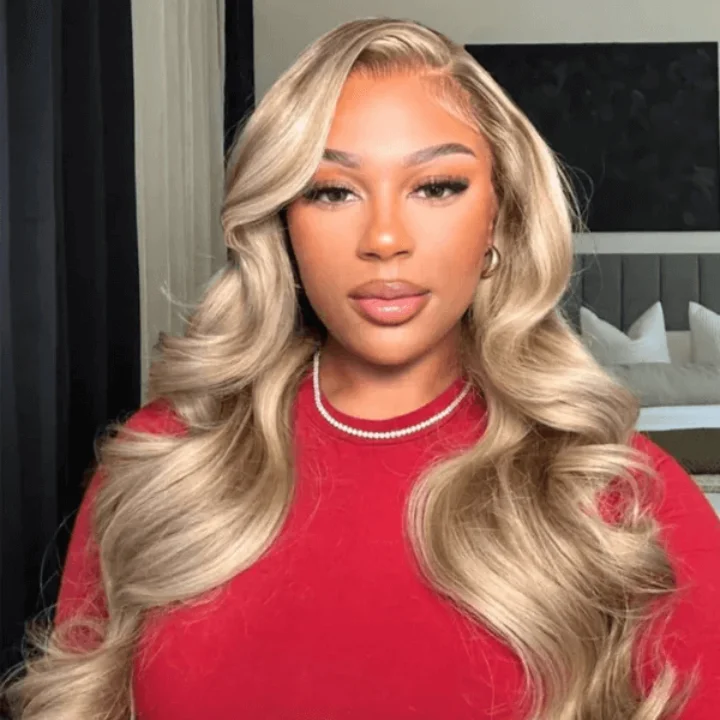 high-quality lace front wigs for natural blend -Tuneful Special Customise Blonde Highlight 16/613 13x4 13x6 HD Lace Frontal  Blonde Colored Wigs 210% Density