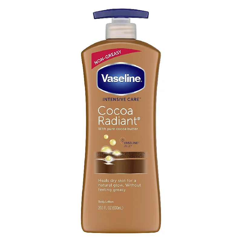 Vaseline Intensive Care Cocoa Radiant Body Lotion for Dry Skin 20.3 Oz