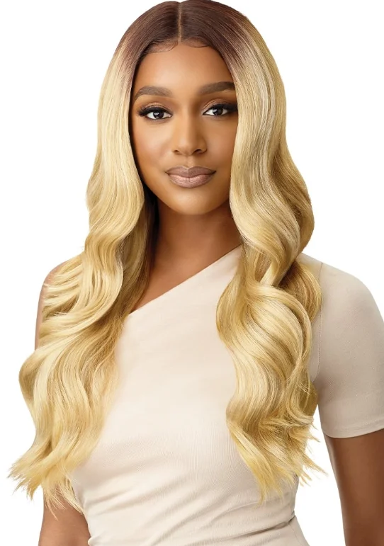 curly wigs for women with thick hair -Outre Lacefront Deluxe 26" Verina Wig