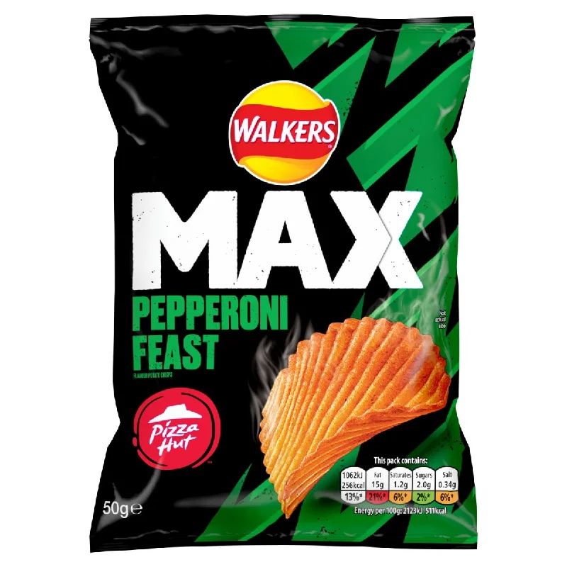 Walkers Max Pizza Hut Pepperoni Feast 50g