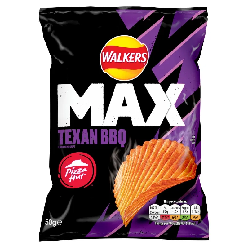 Walkers Max Pizza Hut Texas BBQ 50g