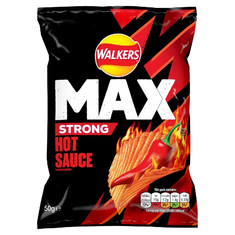 Walkers Max Strong Hot Sauce Blaze 50G