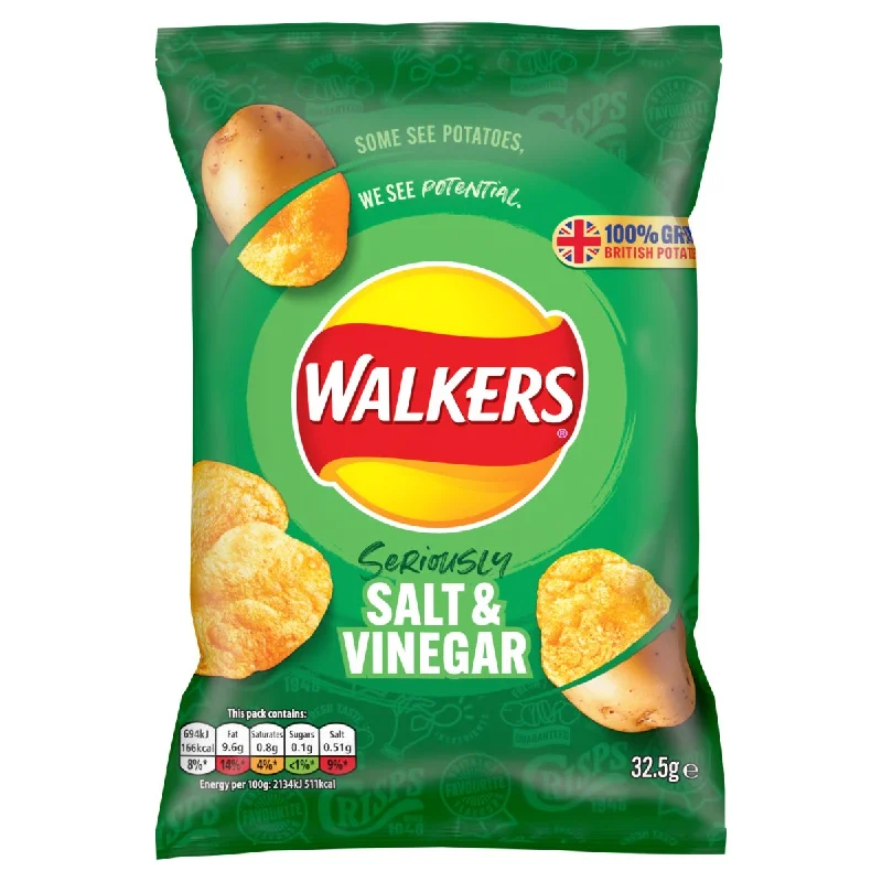 Walkers Salt & Vinegar 32.5G